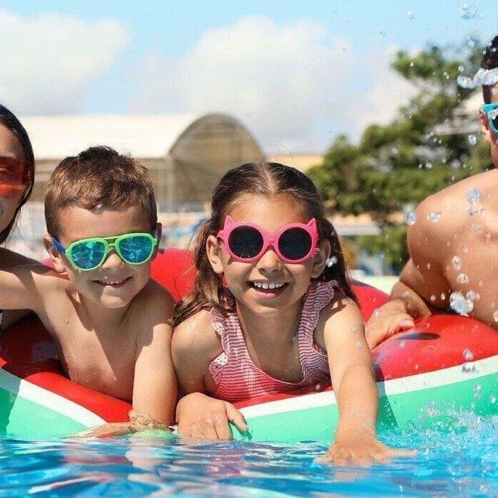 family enjoying pool time together while we handle home cleaning services in Emeryville, CA